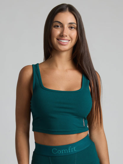 Rib Contour Crop Tank