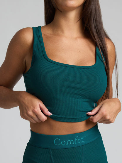 Rib Contour Crop Tank