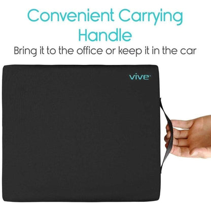 Vive Wheelchair Cushion - Gel Seat Pad for Coccyx, Orthopedic Back Support, Sciatica & Tailbone Pain Relief