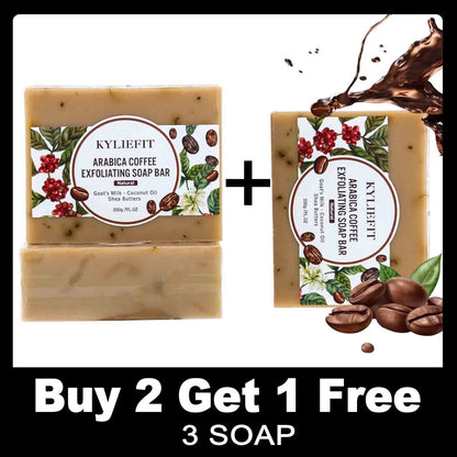 KYLIEFIT Coffee & Brazilian Nut Shea Sugar Scrub, Lightening, Whitening, Exfolilate, Nourishing, Cleaning Skin, for Face, Body