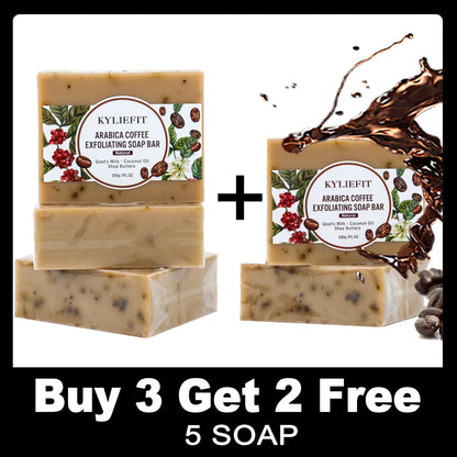 KYLIEFIT Coffee & Brazilian Nut Shea Sugar Scrub, Lightening, Whitening, Exfolilate, Nourishing, Cleaning Skin, for Face, Body