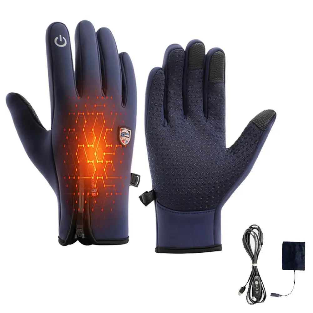 Electric Heating Glove Heated Gloves for Men Women Winter Gloves for Cold Weather Work USB with Touchscreen Fingers