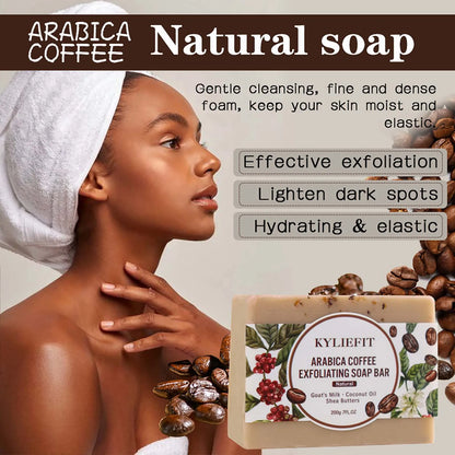 KYLIEFIT Coffee & Brazilian Nut Shea Sugar Scrub, Lightening, Whitening, Exfolilate, Nourishing, Cleaning Skin, for Face, Body