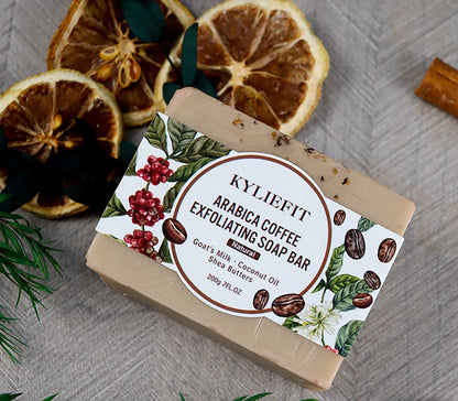 KYLIEFIT Coffee & Brazilian Nut Shea Sugar Scrub, Lightening, Whitening, Exfolilate, Nourishing, Cleaning Skin, for Face, Body