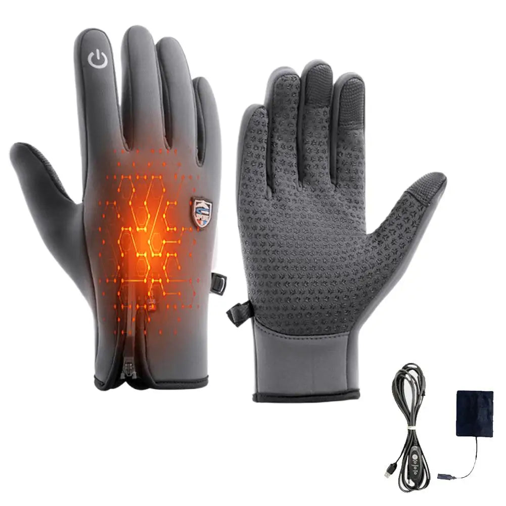 Electric Heating Glove Heated Gloves for Men Women Winter Gloves for Cold Weather Work USB with Touchscreen Fingers