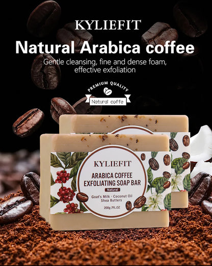 KYLIEFIT Coffee & Brazilian Nut Shea Sugar Scrub, Lightening, Whitening, Exfolilate, Nourishing, Cleaning Skin, for Face, Body