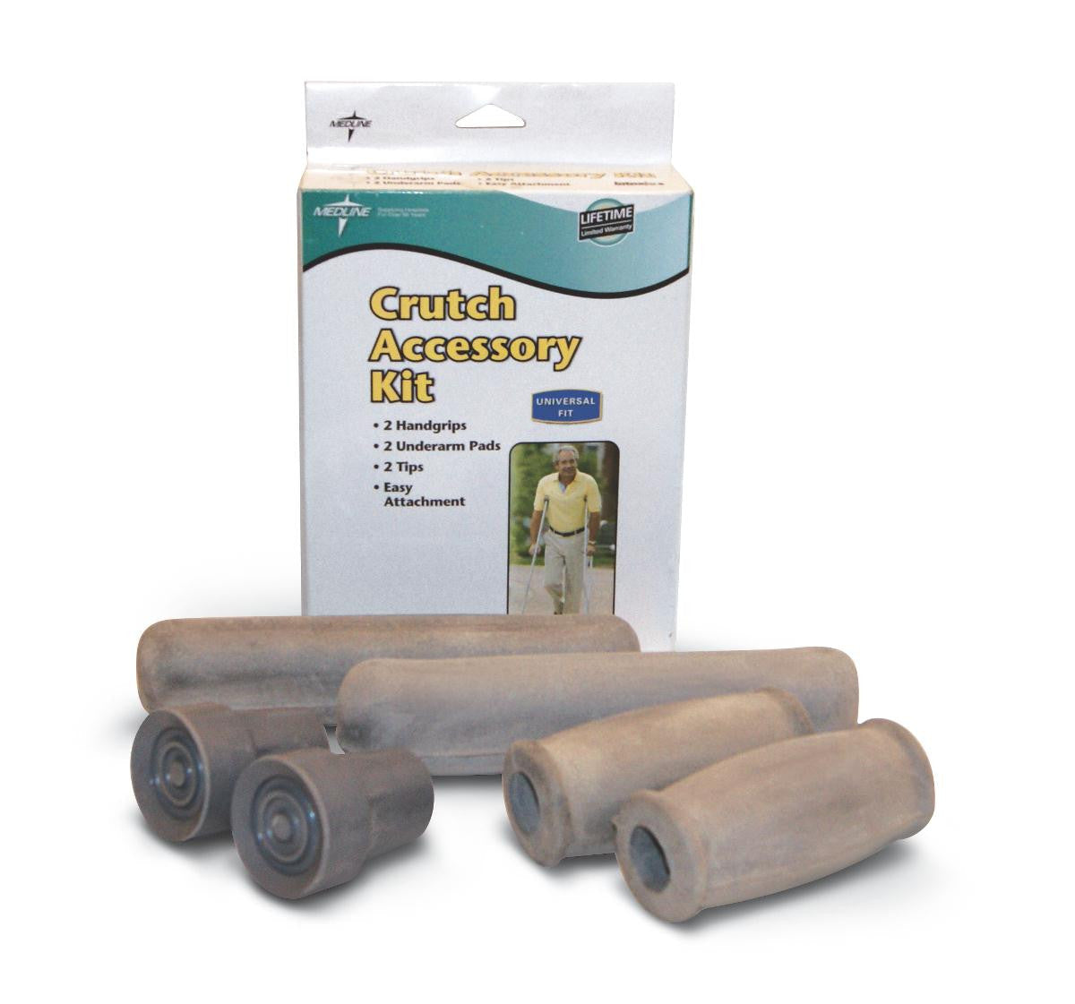 Crutch Replacement Part Kit, Gray