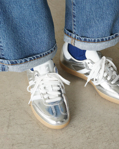 Samba OG Silver Metallic Cracked Leather