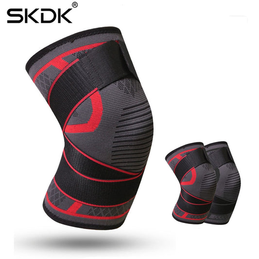 1PC Pressurized Sports Knee Brace Support Elastic Breathable Basketball  Knee Pad Fitness Gear Volleyball Running Knee Protector