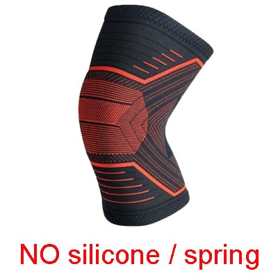 1 PCS Volleyball Basketball Running Knee Support Sports Protector Knee Sleeve Silicon Padded Protection Compression Knee Pads