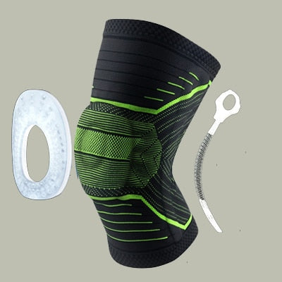 1 PCS Volleyball Basketball Running Knee Support Sports Protector Knee Sleeve Silicon Padded Protection Compression Knee Pads