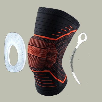 1 PCS Volleyball Basketball Running Knee Support Sports Protector Knee Sleeve Silicon Padded Protection Compression Knee Pads