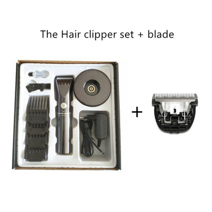 Ansirao Hair Clipper men Rechargeable Electric Hair Trimmer Professional Shaver Razor Red hair cutter cutting Shaving machine