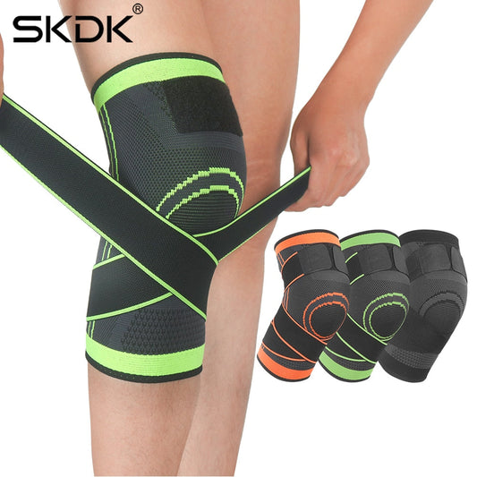 SKDK 1PC Non-Slip Knee Brace Compression Knee Sleeve Sports Knee Pad Running Basketball Fitness Cycling Tennis Knee Support