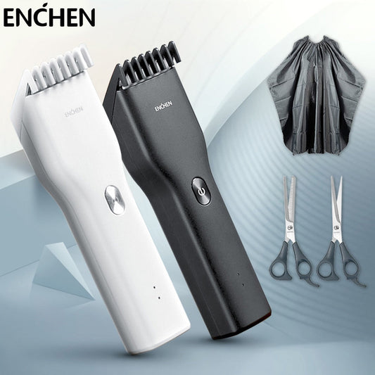 ENCHEN Boost Men's Hair Clippers Barber Profesional Kit Ceramic Cutter Two Speed Cordless Electric Hair Trimmer For Men Chidren