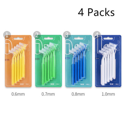 Y-Kelin 10pcs 0.6-1.0 mm Adults Interdental Brush Clean Between Teeth Floss Toothpick Oral Care Tool Dental   Orthodontic