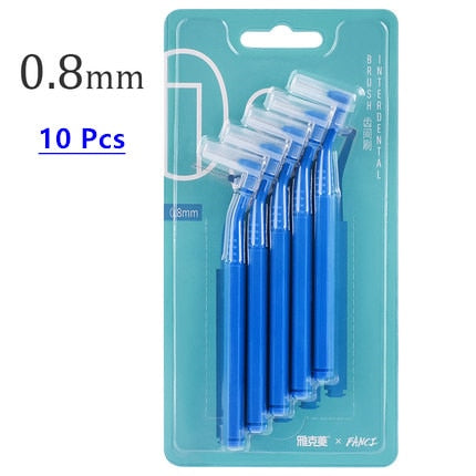 Y-Kelin 10pcs 0.6-1.0 mm Adults Interdental Brush Clean Between Teeth Floss Toothpick Oral Care Tool Dental   Orthodontic