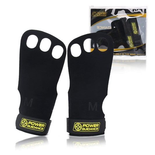 1 Pair GYM Genuine Leather Palm Protectors Gloves Hand Grips Crossfit Gymnastics Guard Pull Up Bar Weight Lifting Gloves