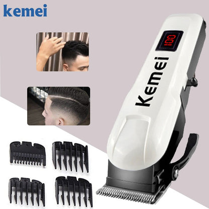 Kemei hair clipper cordless haircut men's beard razor hair trimmer electric Hair Clipper KM-2600 styling tool 5