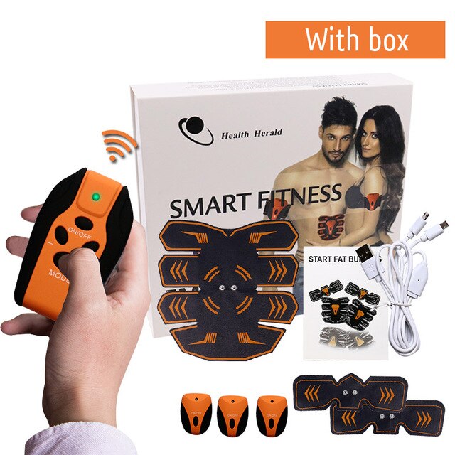 Smart Electrical Stimulator Massager Wireless Buttocks Abdominal  EMS ABS Stimulator Fitness Body Slimming Relax Massager