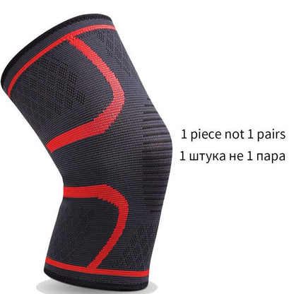 1PC Pressurized Sports Knee Brace Support Elastic Breathable Basketball  Knee Pad Fitness Gear Volleyball Running Knee Protector