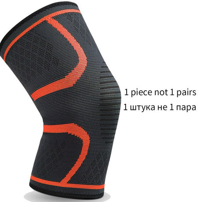 1PC Pressurized Sports Knee Brace Support Elastic Breathable Basketball  Knee Pad Fitness Gear Volleyball Running Knee Protector
