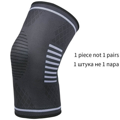 1PC Pressurized Sports Knee Brace Support Elastic Breathable Basketball  Knee Pad Fitness Gear Volleyball Running Knee Protector